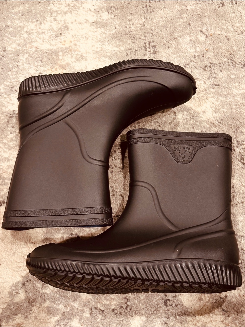 Sanmm Women’s Black Short Rain Boots US 9.5 EU 41 Waterproof Outdoor Fall Winter
